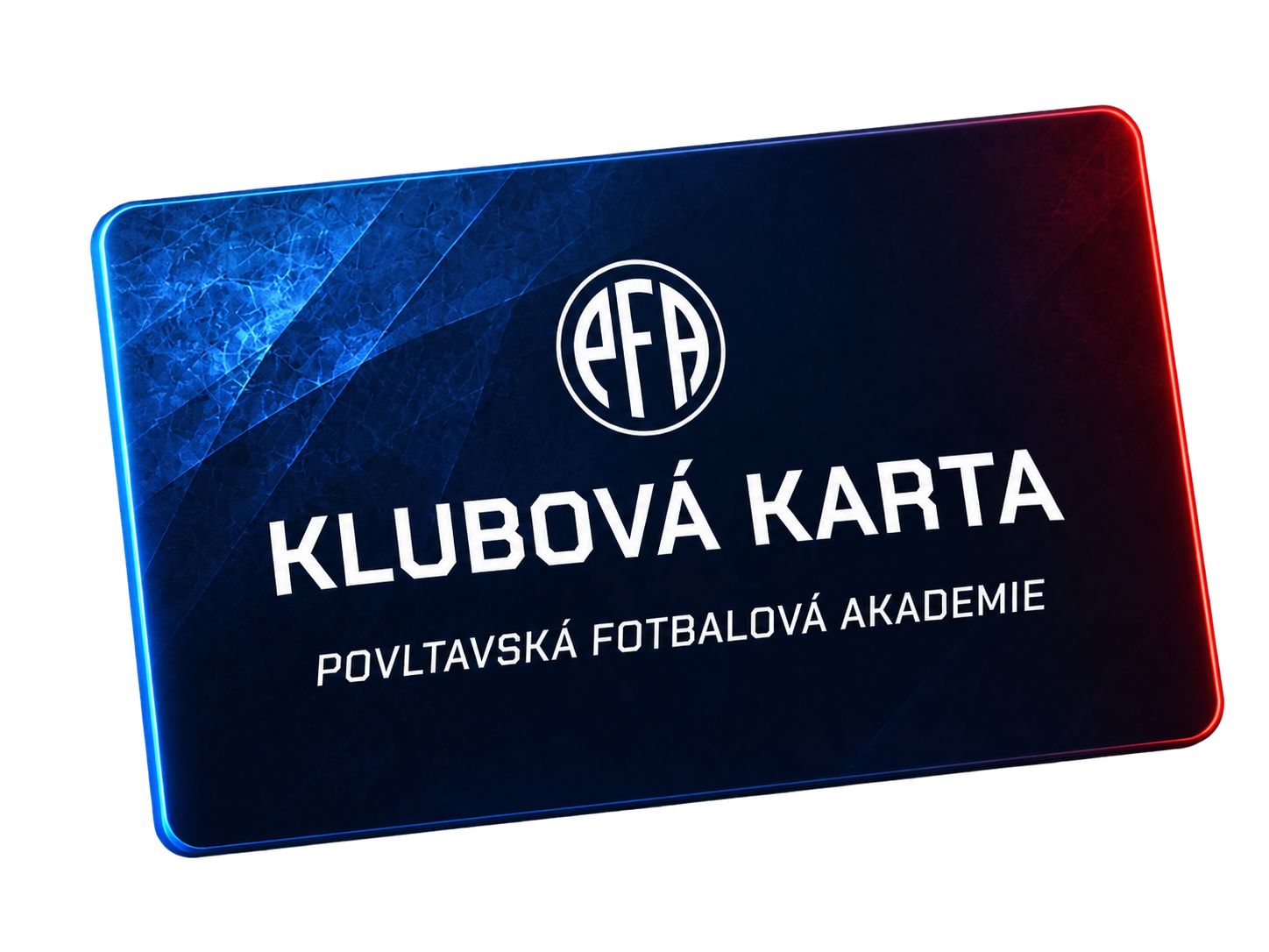 Klubová karta Povltavské fotbalové akademie