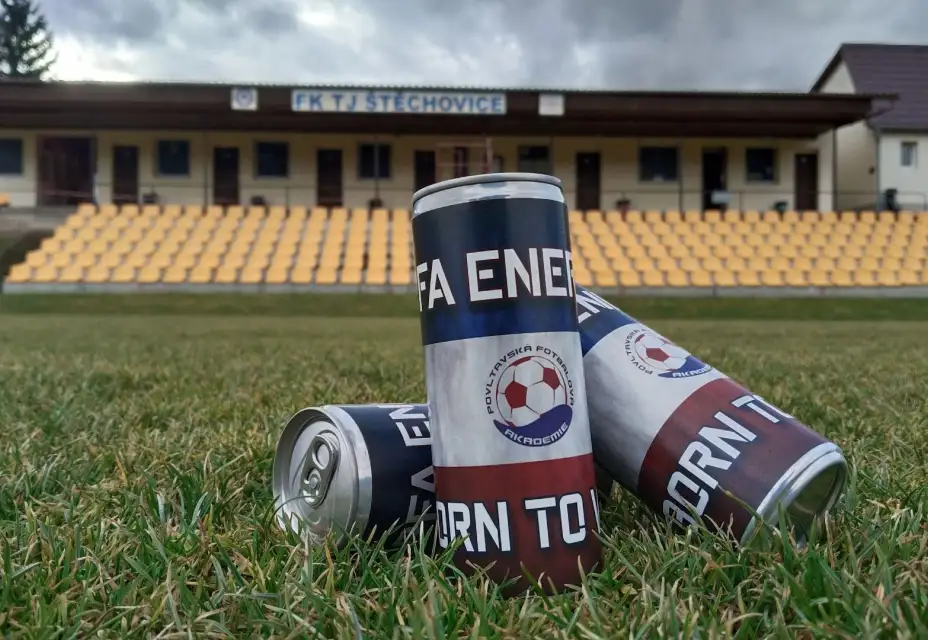 Born to WIN! Povltavská má jako jeden z mála klubů vlastní energy drink